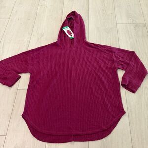 CHASER Ladies' Thermal Hoodie Size: XL Color: Sugar Plum / Maroon